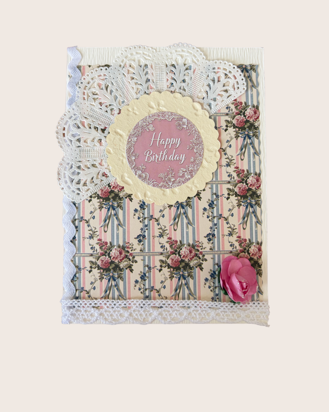 Vintage Birthday Greeting Card for Her – Design B by The Vintage Card Boutique