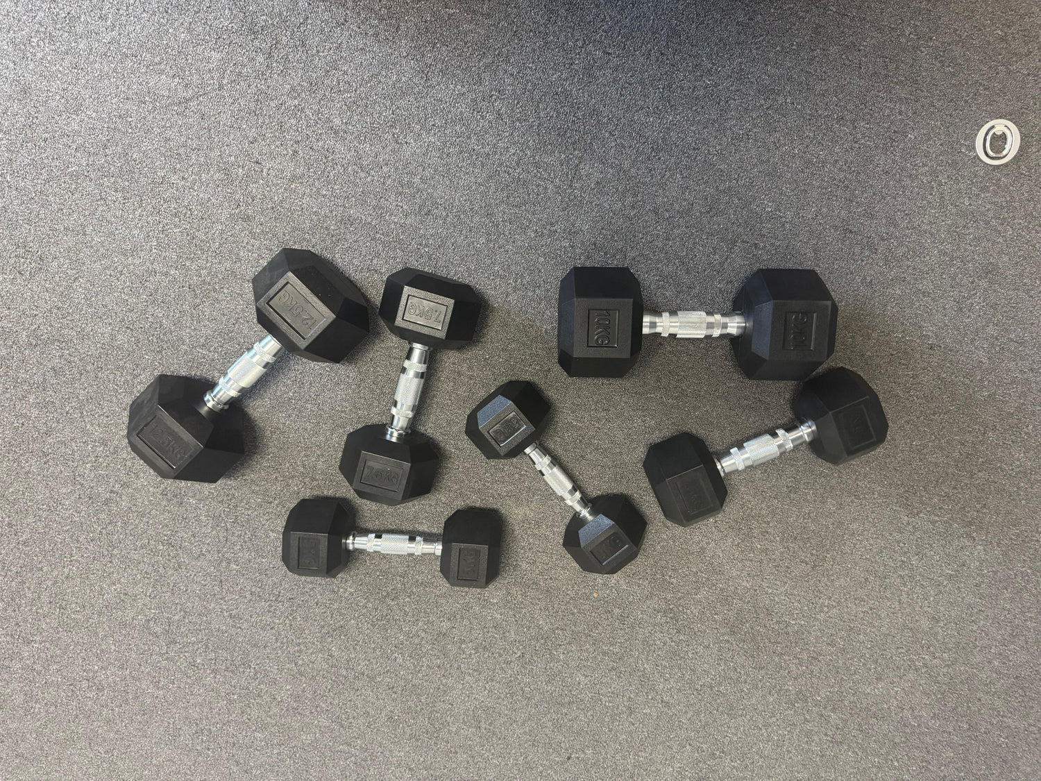 11 Pairs Hex Dumbbells PLUS Dumbbell Rack (385 kg | 5kg-30kg | 1.3m 3-tier Rack)