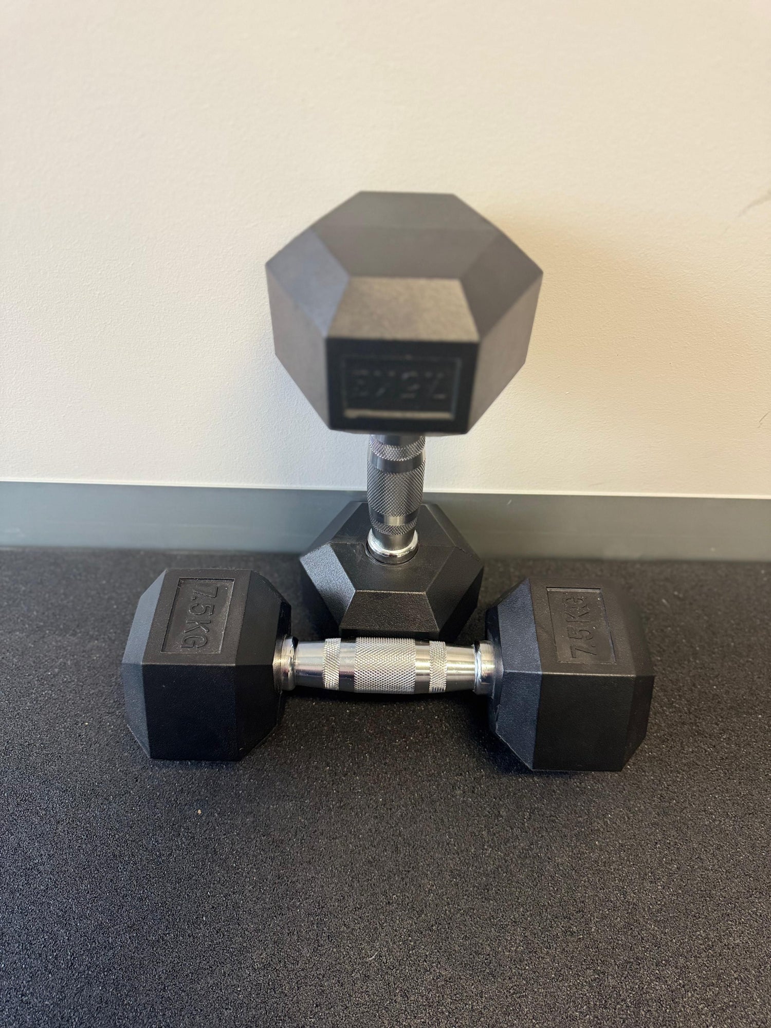 12 Pairs Hex Dumbbells PLUS Dumbbell Rack (390 kg | 2.5kg-30kg | 1.1m 3-tier Rack)
