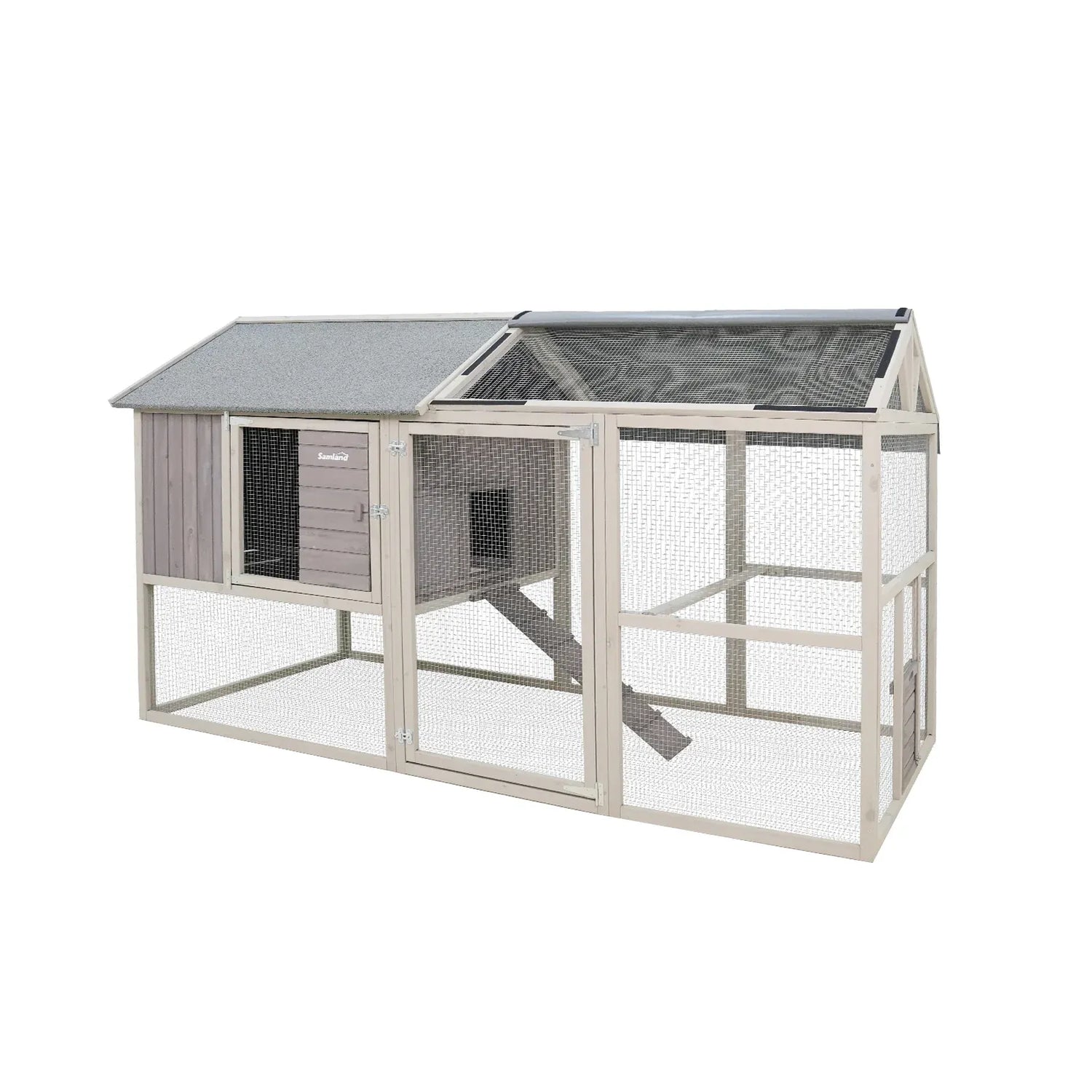 Removable Waterproof Roof Cover for Samland Large Wooden Backyard Chicken Coop DCN2512