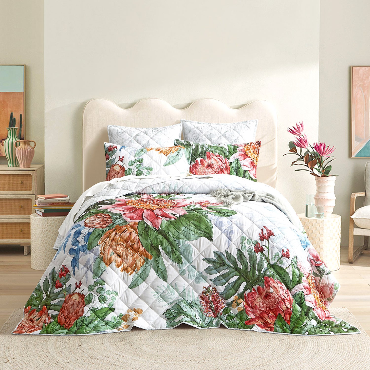 Florence Quilted Reversible European Pillowcase by Renee Taylor