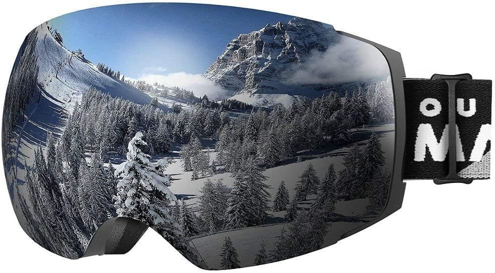 OutdoorMaster Ski Goggles PRO - Frameless, Interchangeable Lens 100% UV400 Protection Snow Goggles for Men & Women-01 VLT 10％-OM-2