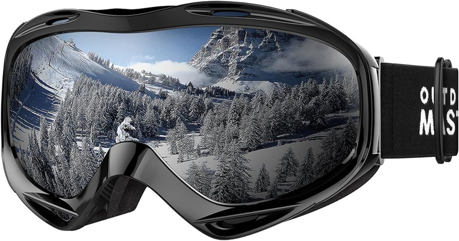 OutdoorMaster OTG Ski Goggles - Over Glasses Ski/Snowboard Goggles for Men, Women & Youth - 100% UV Protection-01VLT 10％-OM-5