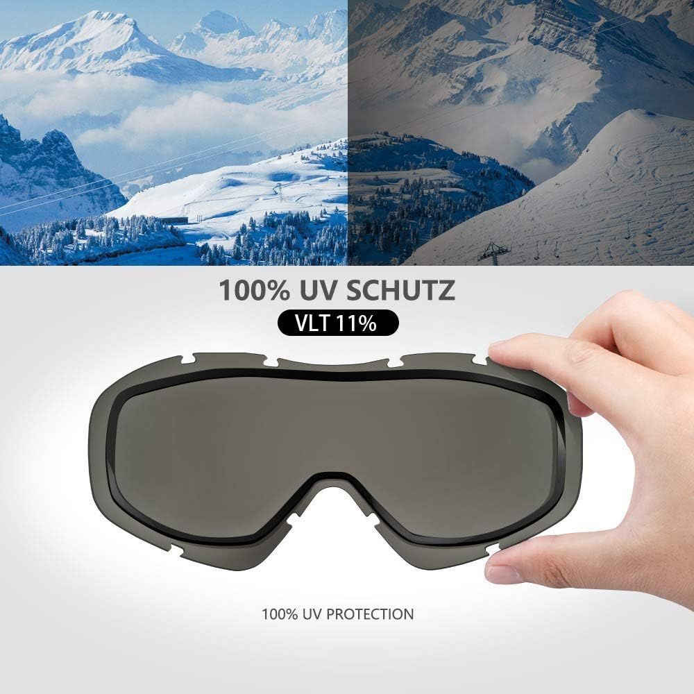 OutdoorMaster OTG Ski Goggles - Over Glasses Ski/Snowboard Goggles for Men, Women & Youth - 100% UV Protection-01VLT 10％-OM-5
