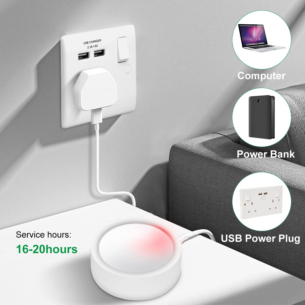 Night Wireless Wall Light Indoor LED 2 Pack,Battery Operated Wall Lights Rechargeable Lamp with Remote,Touch Lamp Dimmable Wall Sconces Bedside Lamp for Bedroom Livingroom (Black, 2Pack) [Energy Class E]
