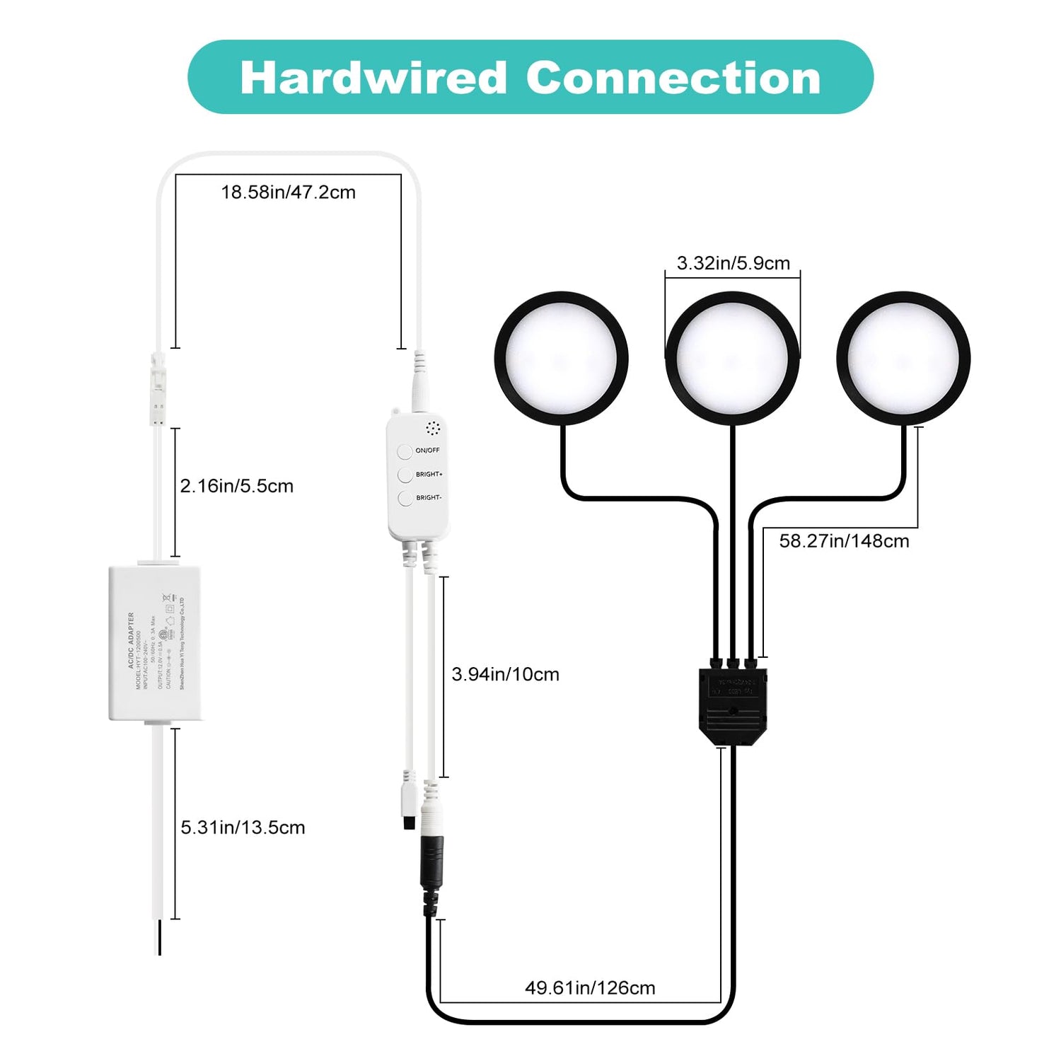 3 Pack Smart Under Cabinet Lights Hardwired,Dimmable LED Light for Kitchen Under Cabinet with Alexa Google Remote APP Control for Under Counter Lights for Cabinet Closets(Cold White)