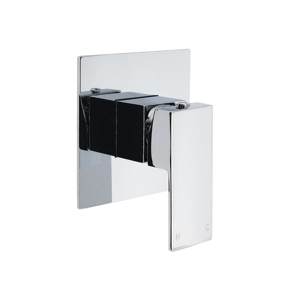 Sqaure Brass Chrome Concealed Bath Shower Mixer Tap For Shower Head Spout Outlet