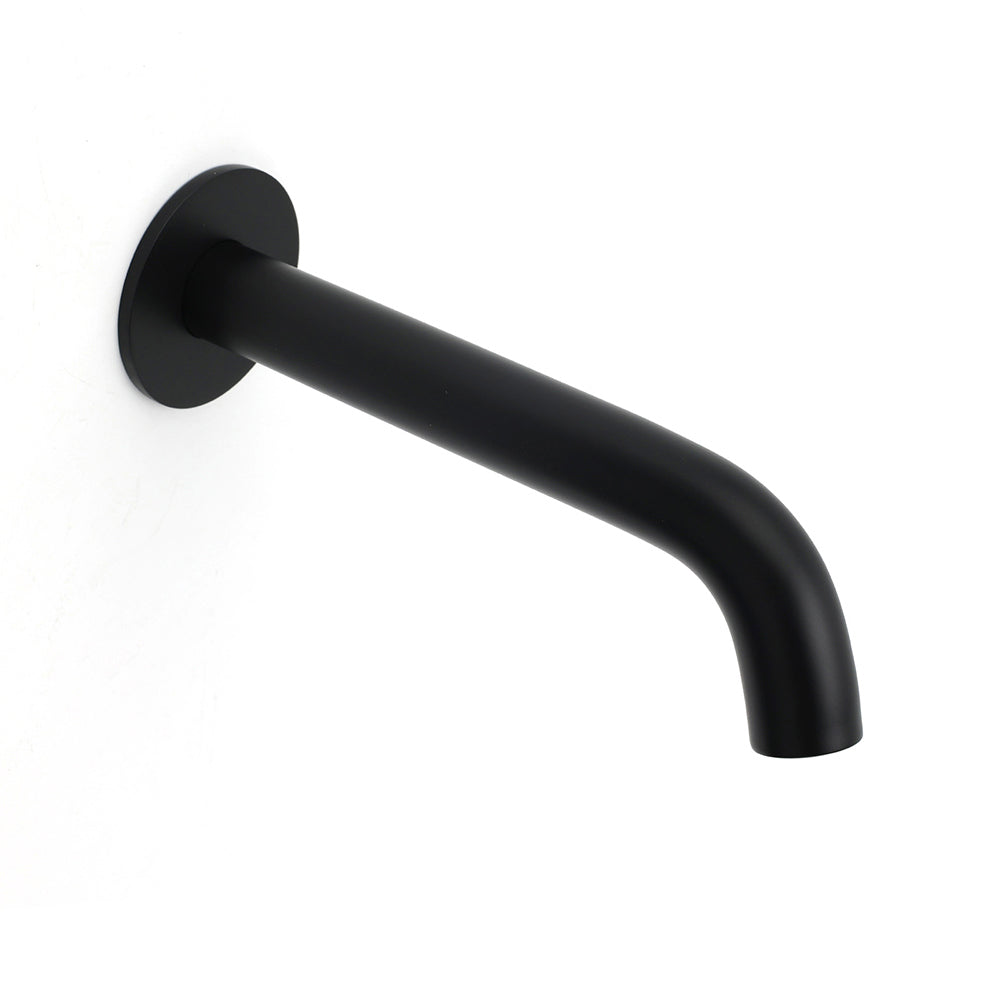 Matt Black Round Basin Faucet Bubble Water Outlet Stainless Steel Bath Tub Spout