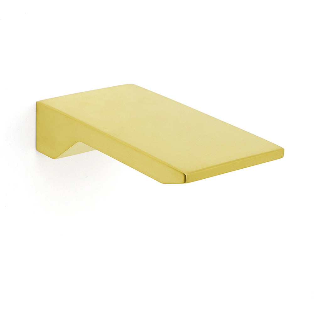 Brushed Gold Square Cubic Shower Bathtub Waterfall Spout Filler Outlet 1/2" End