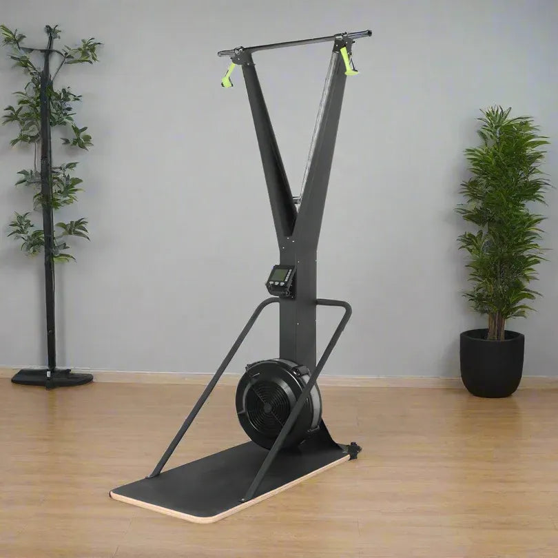Eeeza Air Resistance Ski Trainer – Vertical Full-Body Cardio Machine with Smart Monitor