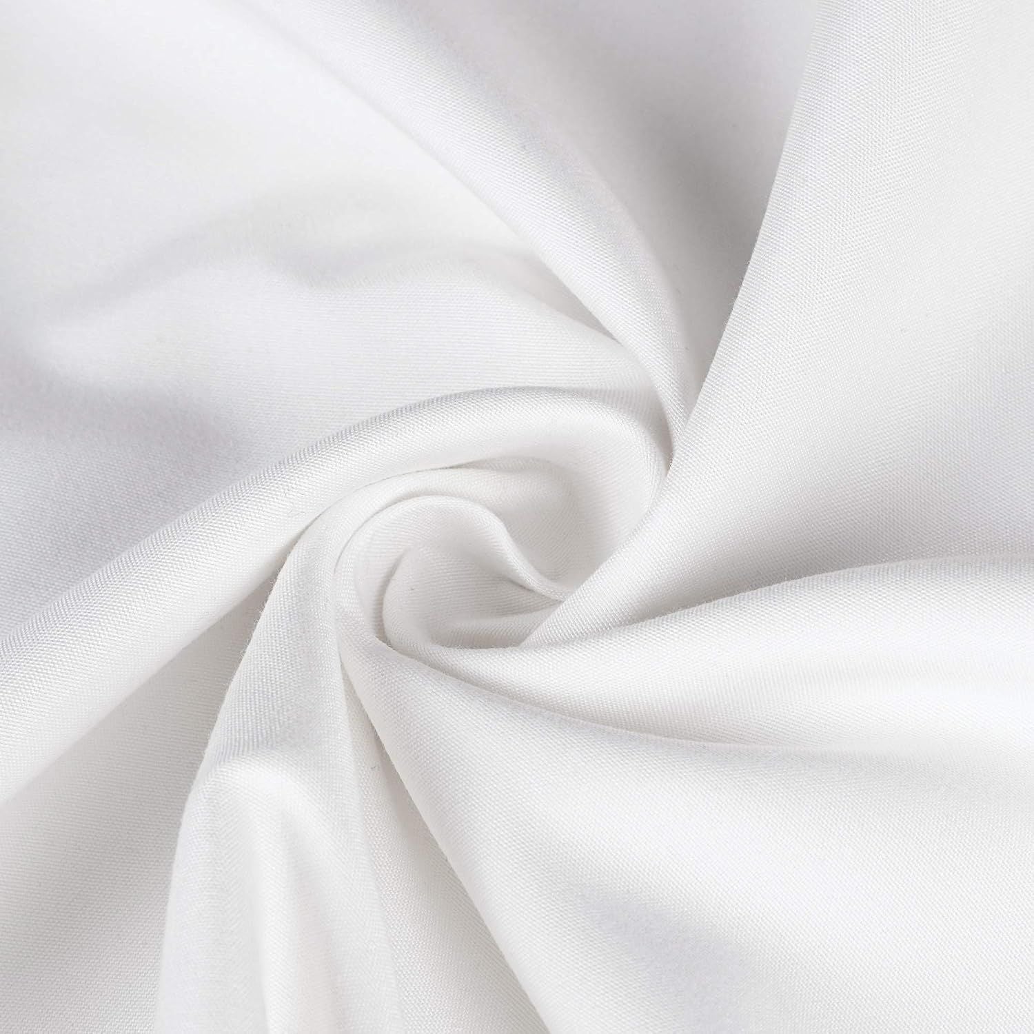 Elegant Comfort Premium Hotel Quality 1-Piece Super King Flat Sheet, Luxury and Softest 2000 Thread Count Bedding Flat Sheet(Super King,White)