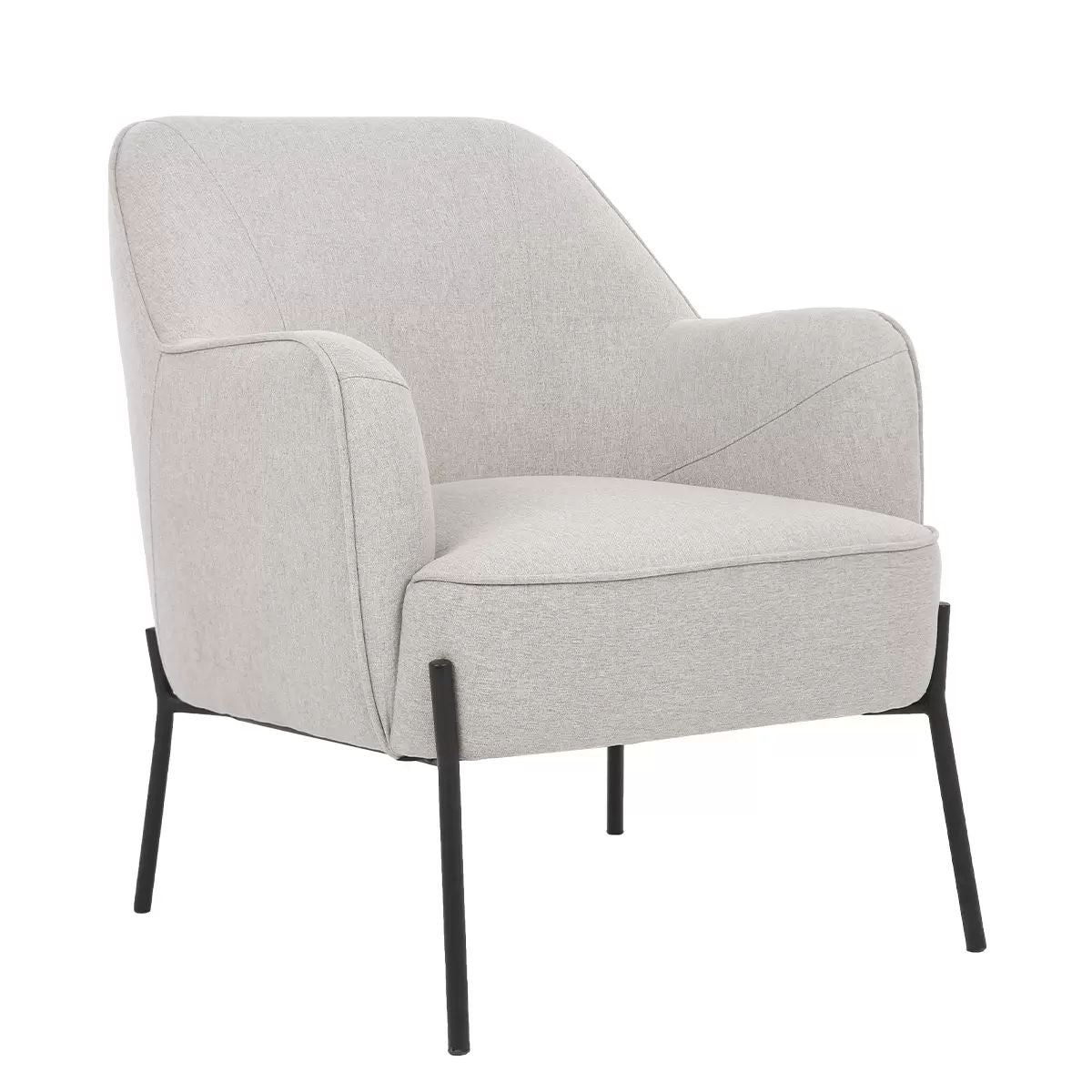 Hugo upholstered armchair ivory
