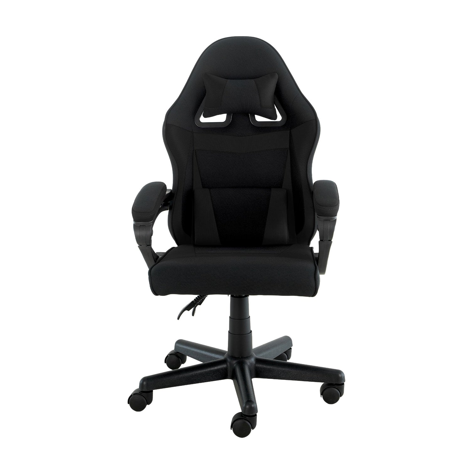 Sarantino Antre Kids Study Gaming Chair Black Adjustable Computer Desk Seat Racing Inspired-look With Adjustable Height, Ergonomic Back Support, Padded Armrests