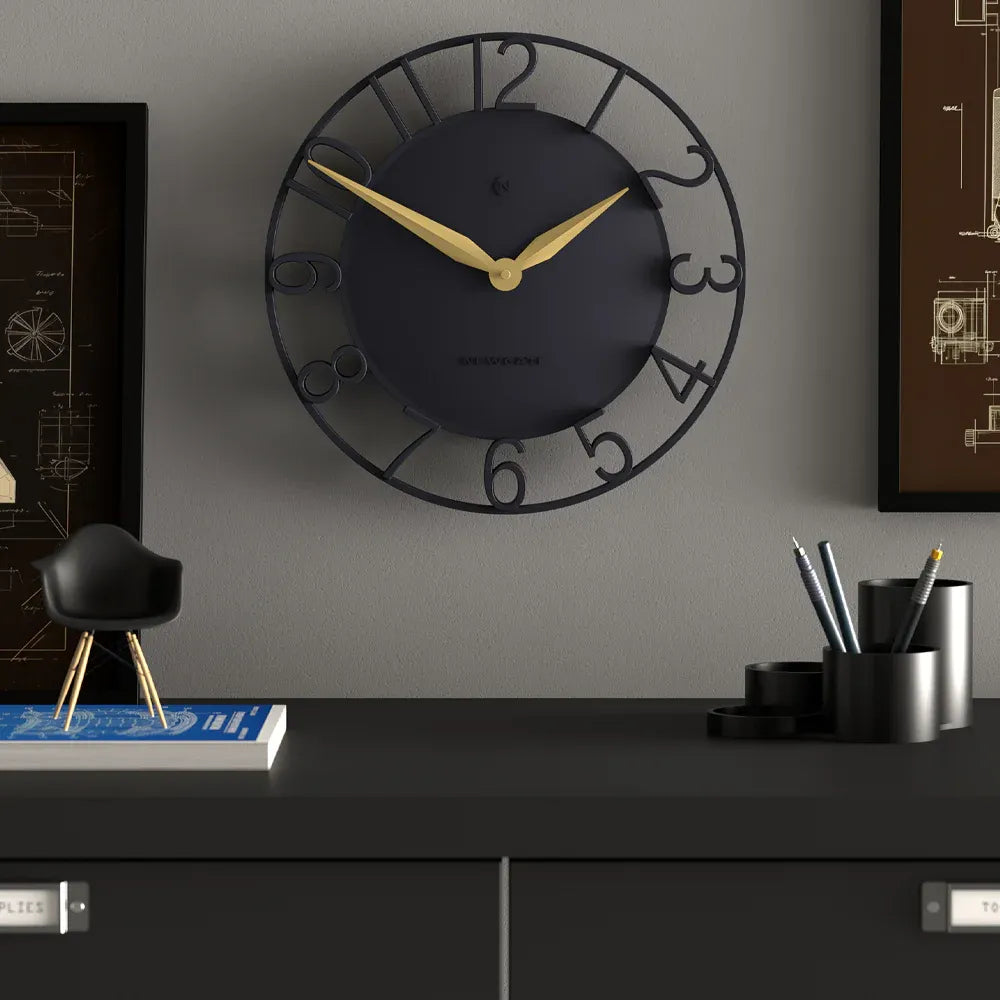 Newgate Time Traveller Wall Clock Blue