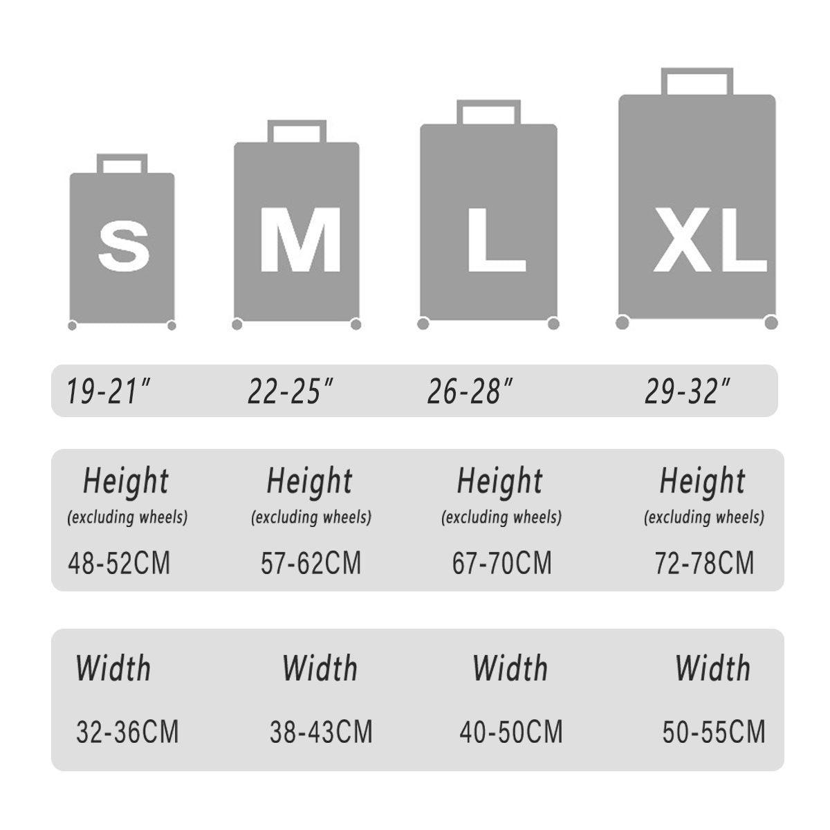 Thickened High Stretch Suitcase Dust-proof Luggage Protector Travel Case Cover - Brown-20inches