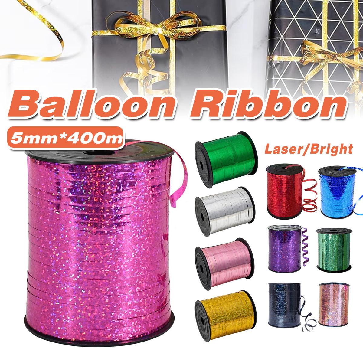 5mm Balloon Ribbon Curling Party String Gift Wrap Decoration Birthday Wedding - Laser-Gold