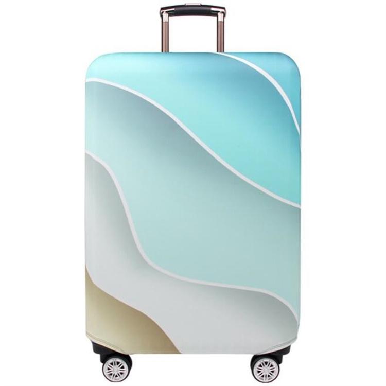 Protective Elastic Luggage Covers - 25-28 Inch - Resistant to Abrasion and Dust - Blue Ripple
