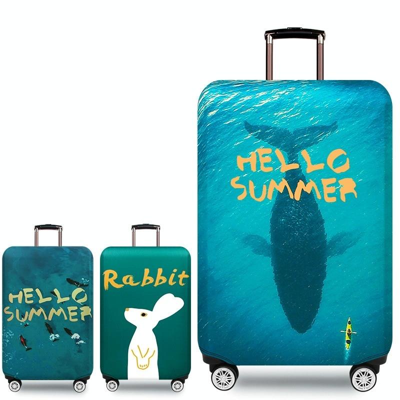 Protective Cover for Trolley Luggage - Durable and Dustproof - Large Size - Summer Sea - L