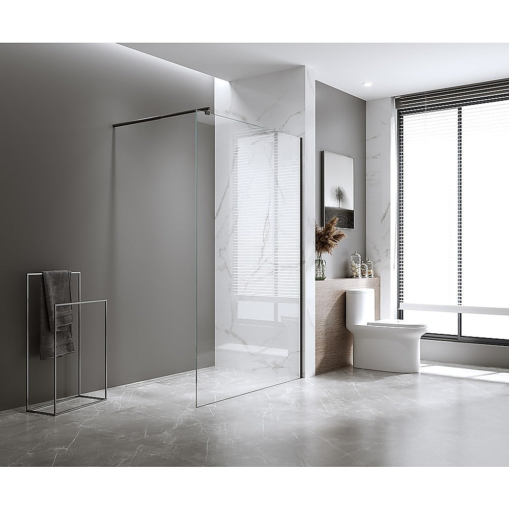 Glass Shower Screen Square Stabilising Pole in Chrome