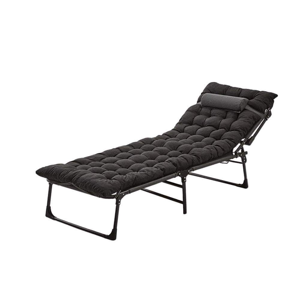 Folding Lounger Zero Gravity Recliner Garden Sun Chair - Grey