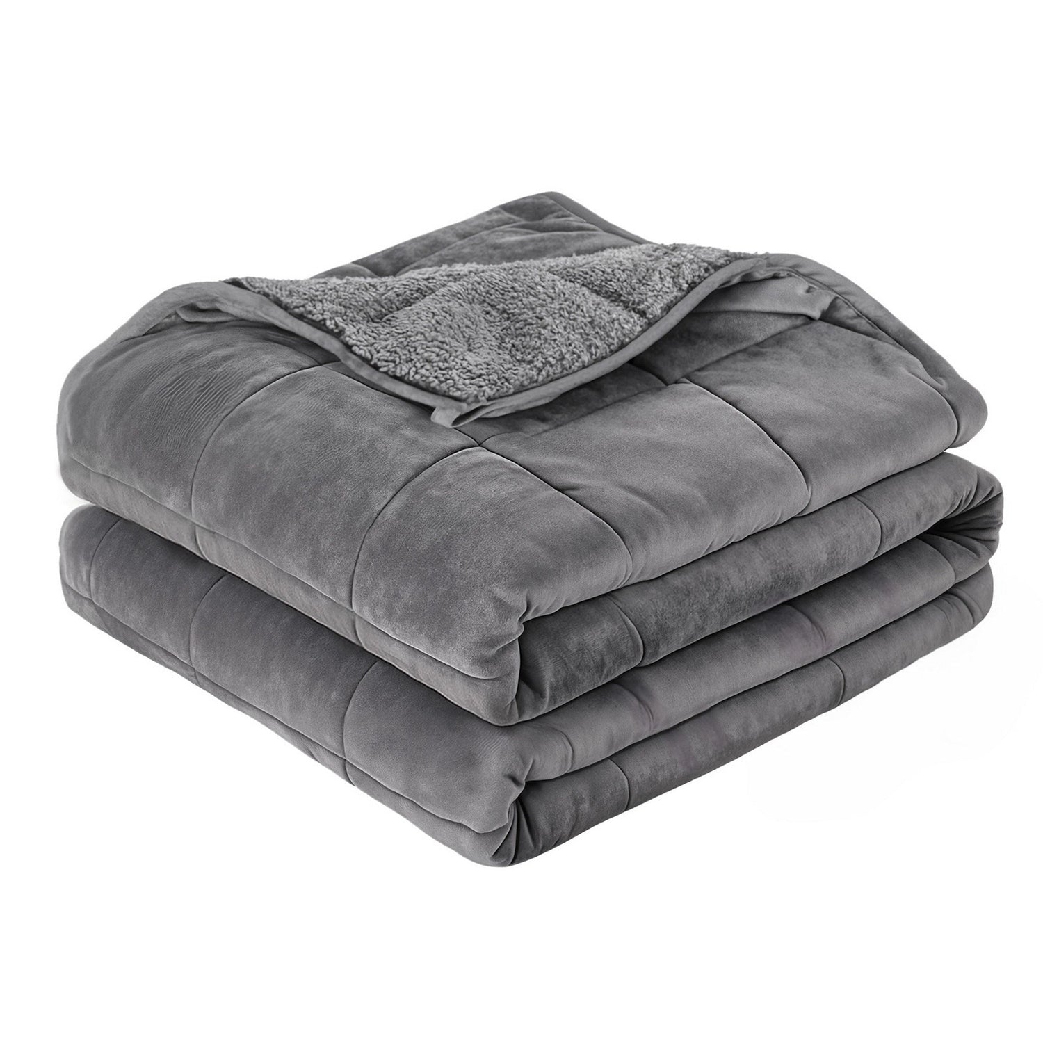 Giselle Bedding Weighted Blanket Fleece Sherpa Heavy Blanket 4.5KG
