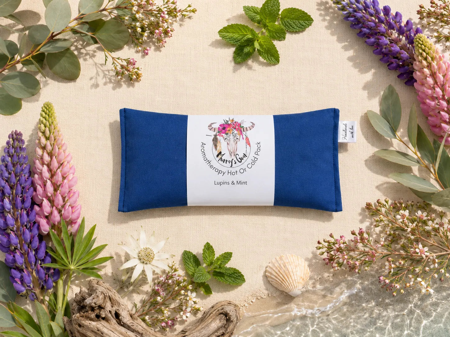Aromatherapy Heat Pack – 100% Cotton with Lupins & Botanicals | Australian Made
