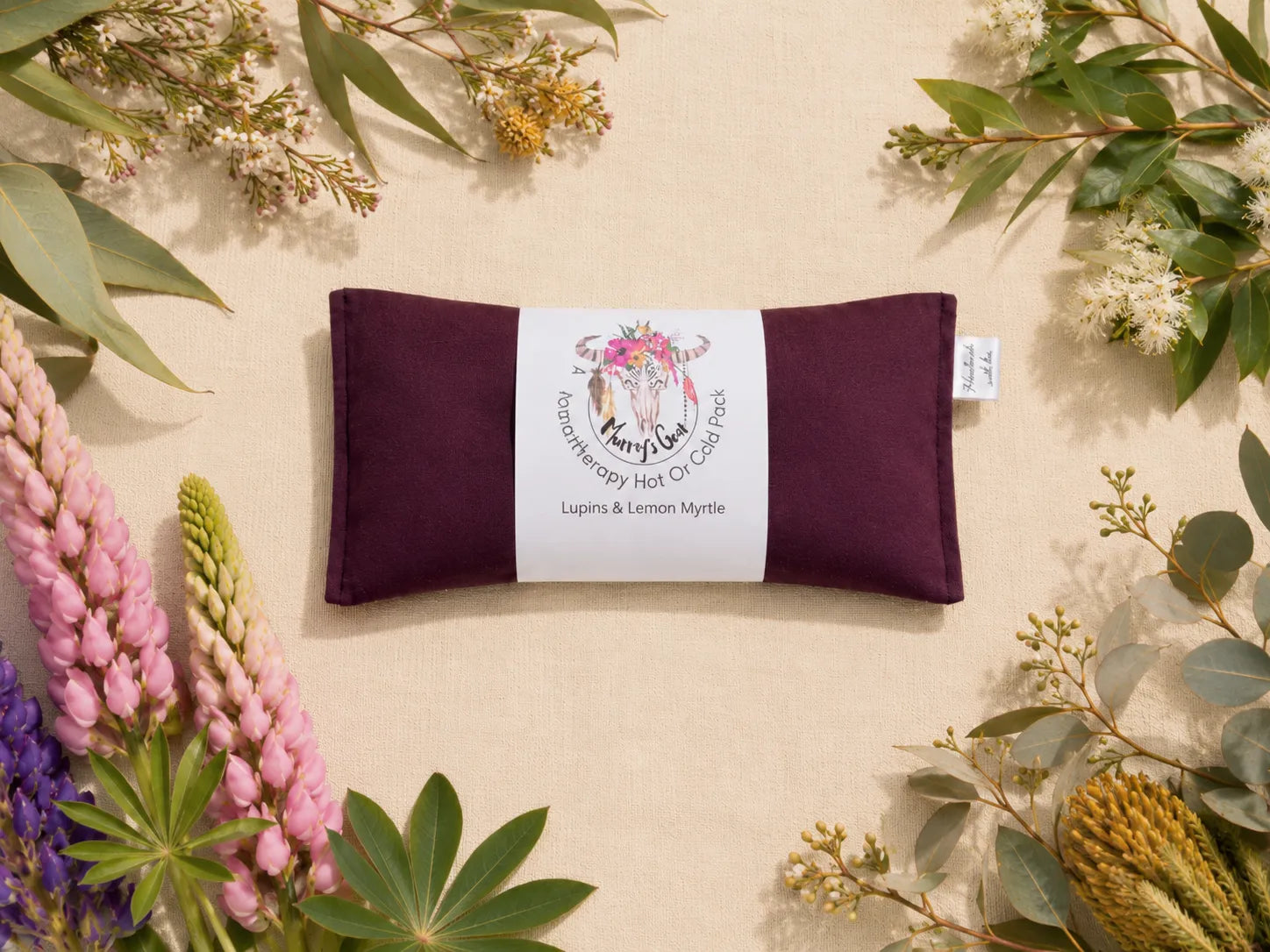 Aromatherapy Heat Pack – 100% Cotton with Lupins & Botanicals | Australian Made