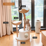 A Cat’s Dream Paradise: Natural Solid Wood Cat Climbing Frame - Pet Care > Cat Supplies > Cat Furniture