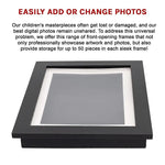 A4 Wooden Picture Frame For 50 Artworks Kids Art Display - Home & Garden > Decor