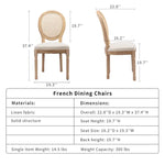 AADEN 2x Rattan Dining Chairs with Solid Wood Legs- Beige - Furniture > Outdoor > Outdoor Chairs