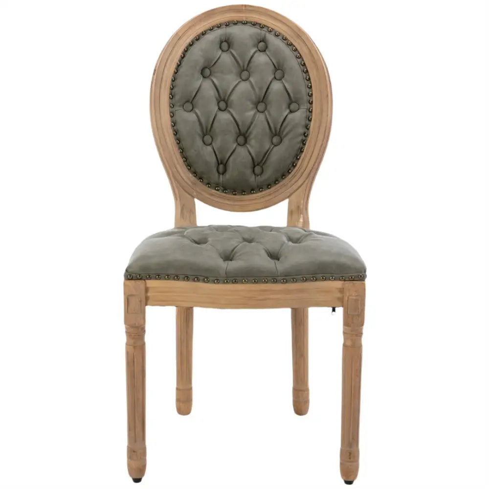 AADEN 2x Velvet Faux Leather Dining Chairs with Solid Wood Legs-Pine Green - Furniture > Outdoor > Outdoor Chairs