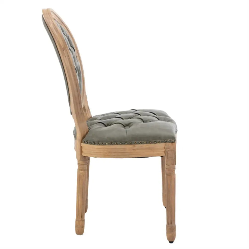 AADEN 2x Velvet Faux Leather Dining Chairs with Solid Wood Legs-Pine Green - Furniture > Outdoor > Outdoor Chairs