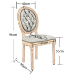 AADEN 2x Velvet Faux Leather Dining Chairs with Solid Wood Legs-Pine Green - Furniture > Outdoor > Outdoor Chairs