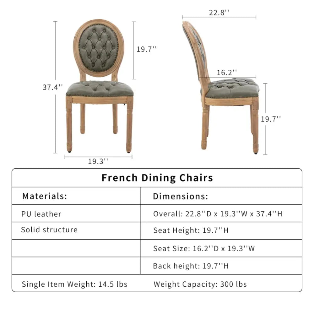 AADEN 2x Velvet Faux Leather Dining Chairs with Solid Wood Legs-Pine Green - Furniture > Outdoor > Outdoor Chairs