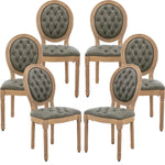 AADEN 6x Velvet Faux Leather Dining Chairs with Solid Wood Legs-Pine Green - Furniture > Outdoor > Outdoor Chairs