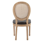 AADEN 8x Rattan Dining Chairs with Solid Wood Legs- Grey - Furniture > Outdoor > Outdoor Chairs