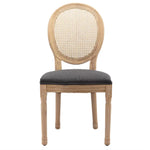 AADEN 8x Rattan Dining Chairs with Solid Wood Legs- Grey - Furniture > Outdoor > Outdoor Chairs