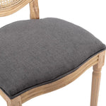 AADEN 8x Rattan Dining Chairs with Solid Wood Legs- Grey - Furniture > Outdoor > Outdoor Chairs