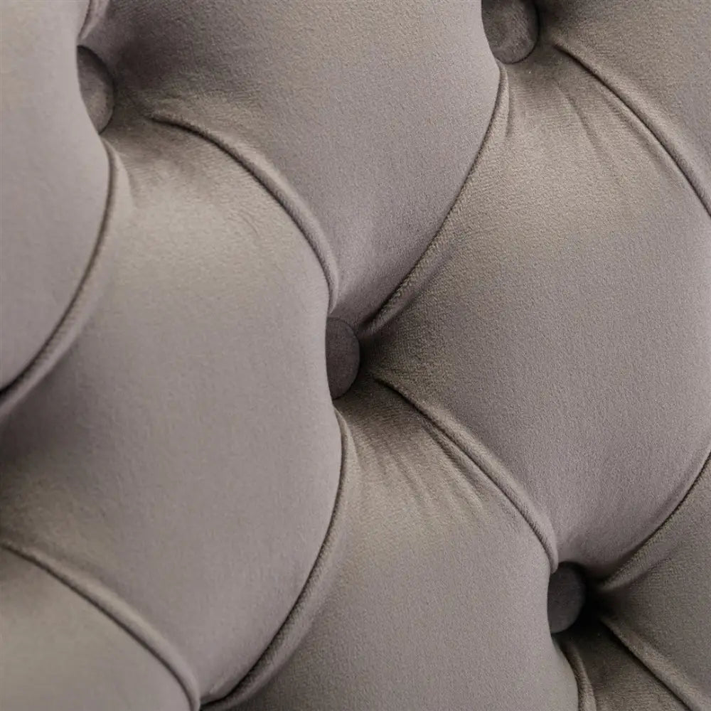 AADEN 8x Velvet Dining Chairs with Golden Metal Legs-Grey - Furniture > Dining > Dining Set