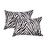 Accessorize 2 Pce Zebra Standard Pillowcase - Home & Garden > Bedding
