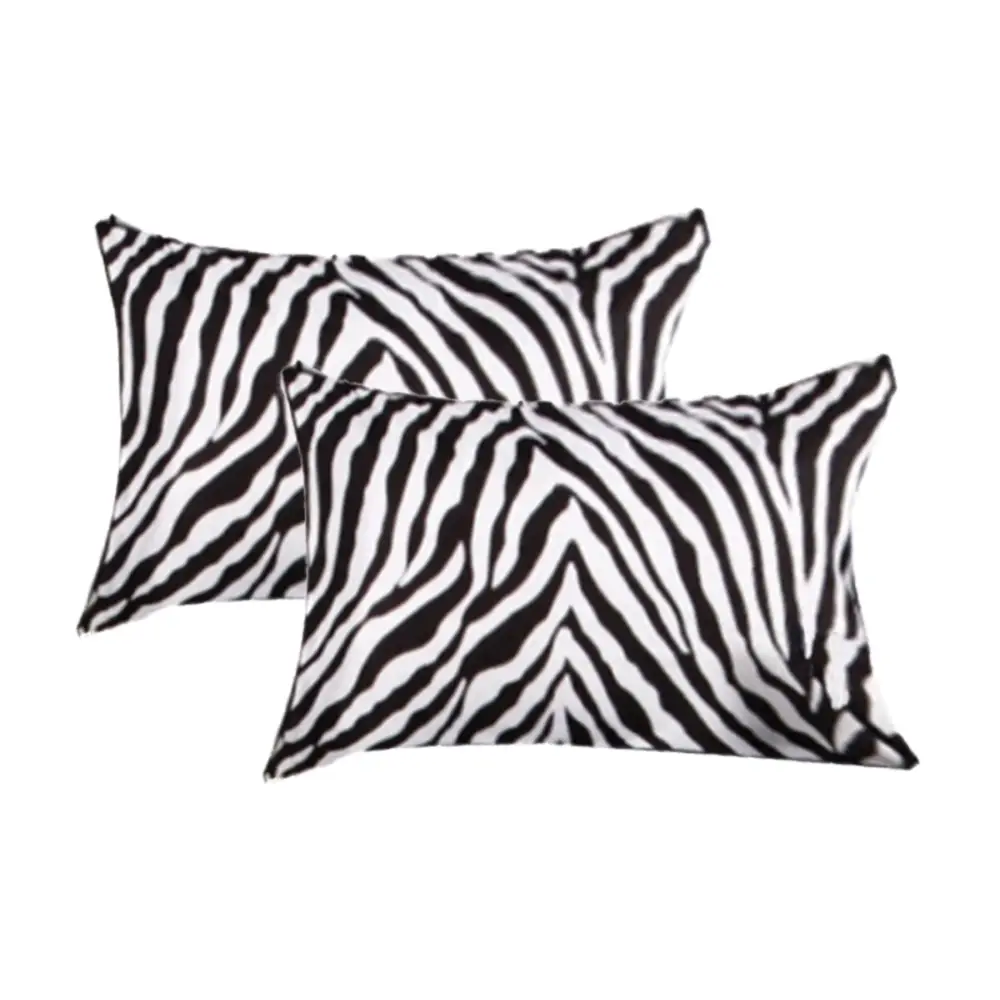 Accessorize 2 Pce Zebra Standard Pillowcase - Home & Garden > Bedding