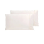 Accessorize 300TC Deluxe Essentials Satin Standard Pillowcases Cream - Home & Garden > Bedding > Pillowcases