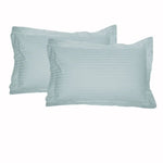 Accessorize 325TC Pair of Tailored Standard Pillowcases Blue - Home & Garden > Bedding > Pillowcases