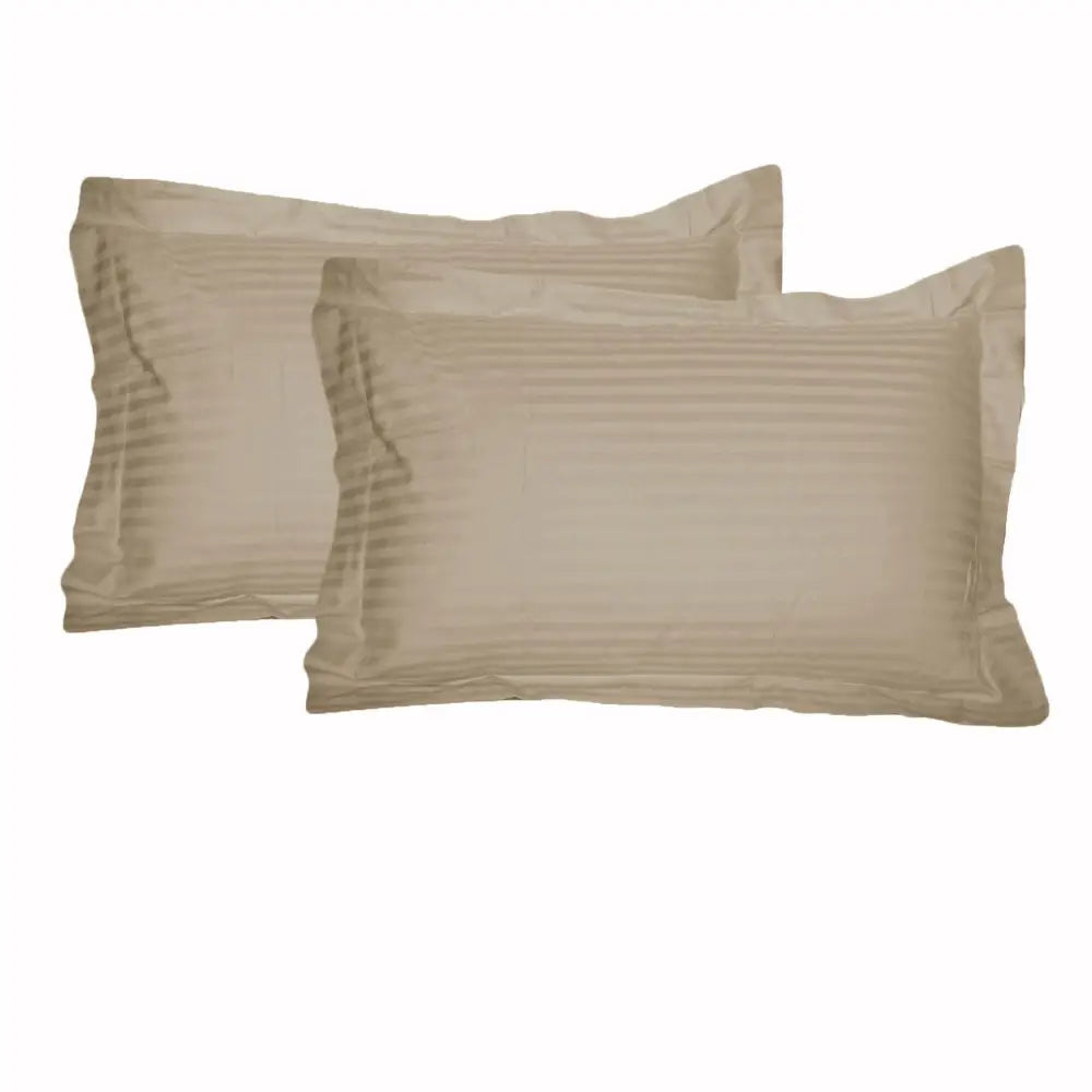 Accessorize 325TC Pair of Tailored Standard Pillowcases Linen - Home & Garden > Bedding > Pillowcases