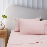 Accessorize 400TC Blush Bamboo Cotton Sheet Set 40cm Wall Queen - Home & Garden > Bedding > Bed Sheets