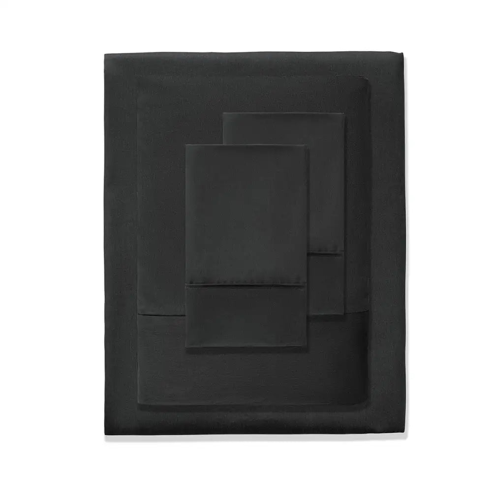 Accessorize 400TC Charcoal Bamboo Cotton Sheet Set 40cm Wall King - Home & Garden > Bedding > Bed Sheets