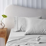 Accessorize 400TC Grey Bamboo Cotton Sheet Set 40cm Wall King - Home & Garden > Bedding > Bed Sheets