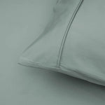 Accessorize 400TC Sage Bamboo Cotton Sheet Set 40cm Wall King Single - Home & Garden > Bedding > Bed Sheets
