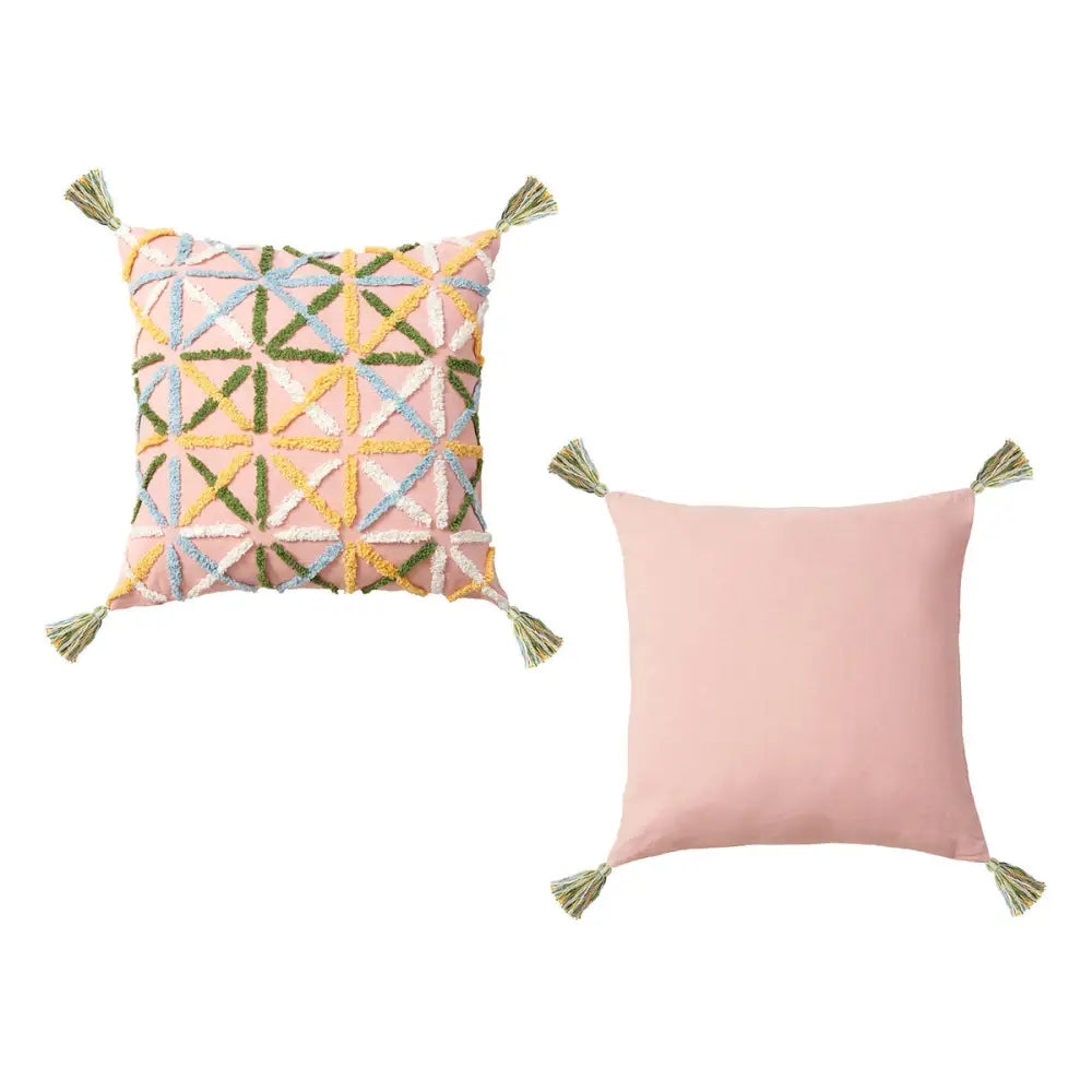 Accessorize Adena Blush Filled Square Cushion - Home & Garden > Bedding