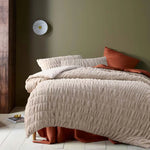 Accessorize Aurora Natural Cotton Quilt Cover Set Single - Home & Garden > Bedding
